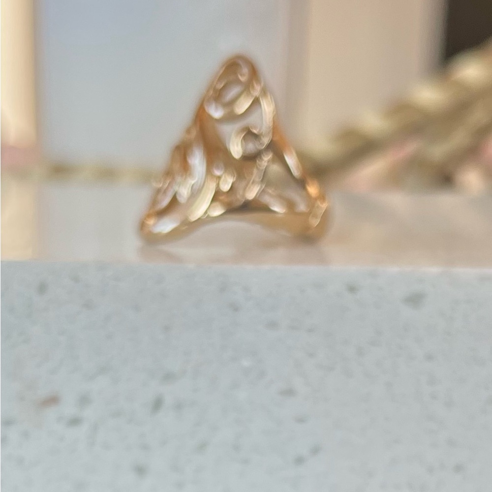 Elegant Stretch Monogram Ring - S - Picture 3 of 6